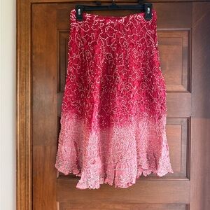 Chaudry Midi Embellished Ombré Skirt 🍓